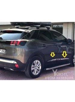 Peugeot 3008 Krom Yan Kapı Çıtası 4 Kapı 2016 Ve Üzeri P.çelik Uyumlu