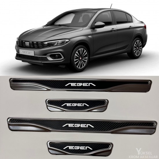 Fiat Egea Krom Kapı Eşiği 2014-2024 Uyumlu