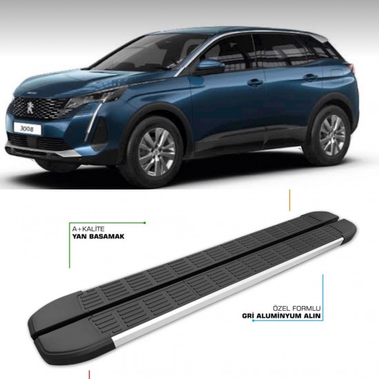 Peugeot 3008 Krom Yan Basamak 2016 Üzeri 1.Kalite