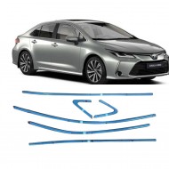 Toyota Corolla 2019 Üzeri Krom Cam Çerçeve Tam Tur 