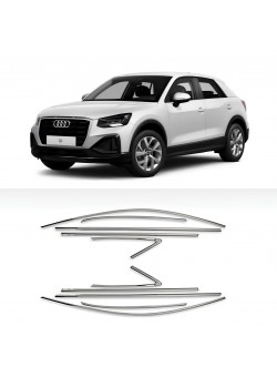 Audi Q2 Krom Cam Çerçeve Nikelajı Tam Tur 