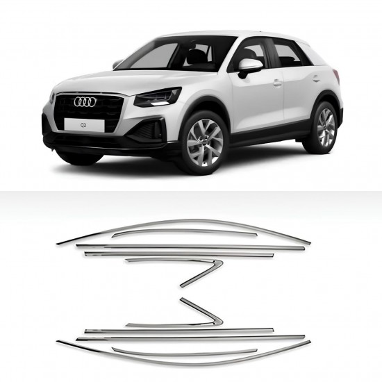 Audi Q2 Krom Cam Çerçeve Tam Tur