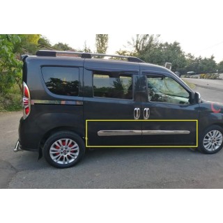 Fiat Doblo Krom Yan Kapı Çıtası 2010 Üzeri Uyumlu Fiat Doblo Krom Yan Kapı Çıtası 2010 Üzeri Uyumlu