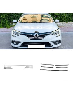 Renault Megane 4 Krom Ön Set 2016-2020 Uyumlu 