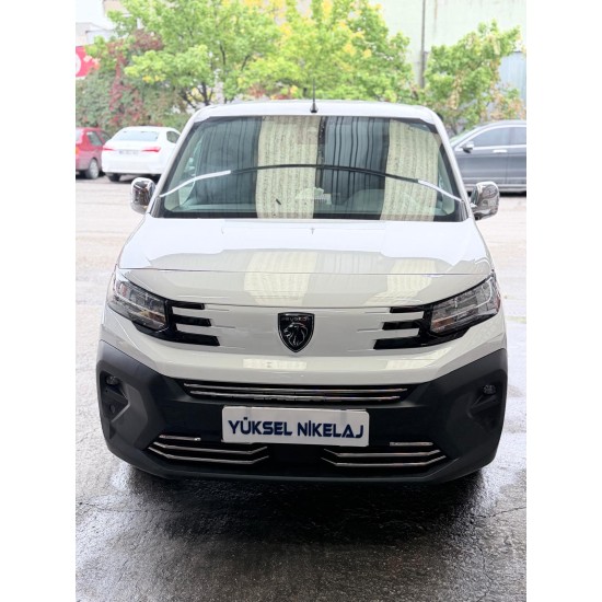 Peugeot Partner Van Krom Ön Tampon Çıtası 2 Parça 2023 Üzeri Peugeot Partner Van Krom Ön Tampon Çıtası 2 Parça 2023 Üzeri