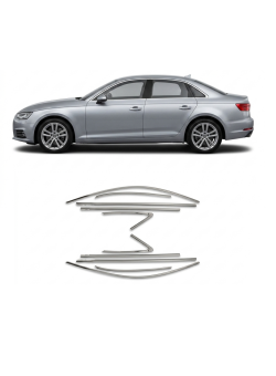 Audi A3 Krom Cam Çerçeve Nikelajı Tam Tur 2012-2021 Uyumlu 