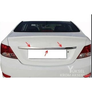 Hyundai Accent Blue Uyumlu Bagaj Çıtası Krom 2011 Üzeri Hyundai Accent Blue Uyumlu Bagaj Çıtası Krom 2011 Üzeri
