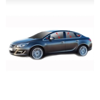 Opel Astra J Krom Paslanmaz Çelik Cam Çerçeve 2012-2020 Sedan