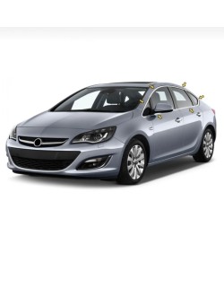 Opel Astra J Krom Paslanmaz Çelik Cam Çerçeve 2012-2020 Sedan 
