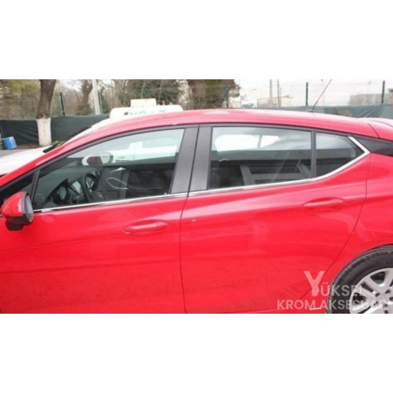 Opel Astra K Krom Cam Çıtası 2015 Üzeri 8 Parça Opel Astra K Krom Cam Çıtası 2015 Üzeri 8 Parça