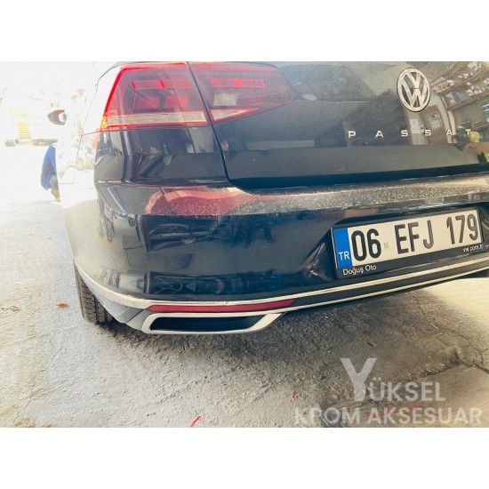 Volkswagen Passat B8.5 Krom Arka Tampon Çıtası 2019 Üzeri