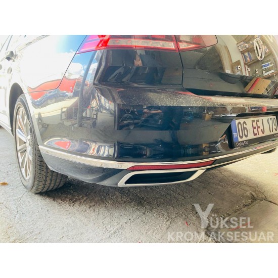 Volkswagen Passat B8.5 Krom Arka Tampon Çıtası 2019 Üzeri