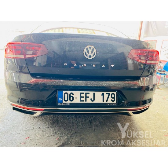 Volkswagen Passat B8.5 Krom Difizör Tek Çıkışlı 2019 Üzeri