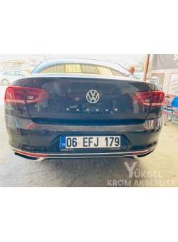 Volkswagen Passat B8.5 Krom Arka Tampon Çıtası 2019 Üzeri 