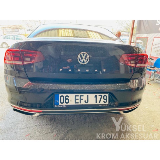 Volkswagen Passat B8.5 Krom Difizör Tek Çıkışlı 2019 Üzeri