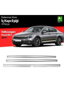 Volkswagen Passat B8.5 Krom Uyumlu Iç Kapı Eşiği 4 Parça 2019 Ve Üzeri