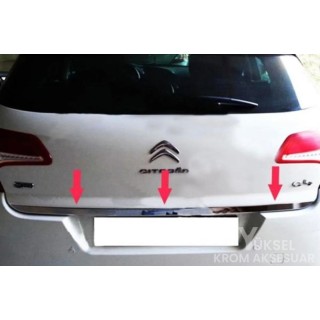 Citroen C4 Krom Bagaj Alt Çıtası 2010 Citroen C4 Krom Bagaj Alt Çıtası 2010