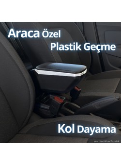 Citroen Celysee Kol Dayama Kolçak Geçmeli Abs Gri 2012-2017 Uyumlu 