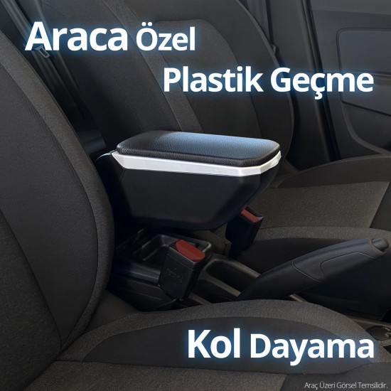 Citroen Celysee Kol Dayama Kolçak Geçmeli Abs Gri 2012-2017 Uyumlu 