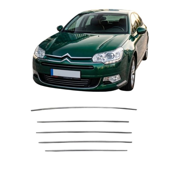 Citroen C5 Krom Ön Tampon Çıtası 2008 Üzeri Uyumlu Citroen C5 Krom Ön Tampon Çıtası 2008 Üzeri Uyumlu