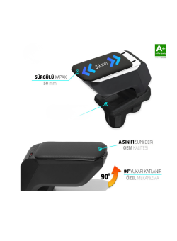 Citroen C3 Kol Dayama Kolçak ABS Vidalı Gri 2017 Üzeri