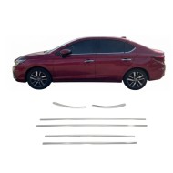Honda City Krom Cam Çıtası 2020 Üzeri 8 Parça Honda City Krom Cam Çıtası 2020 Üzeri 8 Parça