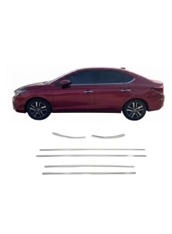 Honda City Krom Cam Çıtası 2020 Üzeri 8 Parça 