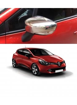 Renault Clio 4 Krom Paslanmaz Çelik Ayna Kapağı 2012-2019