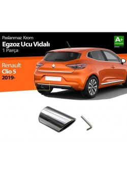 Renault Clio 5 Krom Egzoz Ucu Vidalı 2019 Ve Üzeri