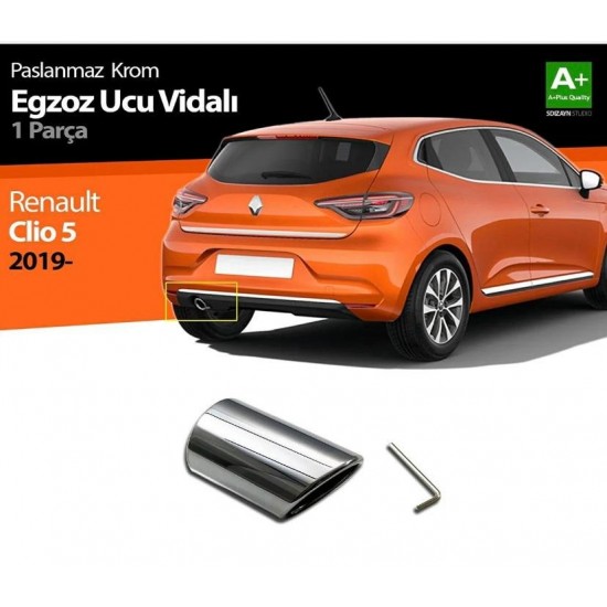 Renault Clio 5 Krom Egzoz Ucu 2019