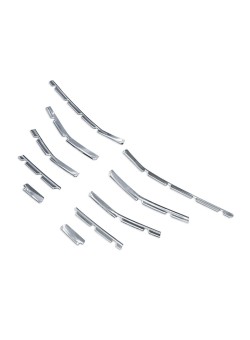 Renault Clio 5 Krom Ön Tampon Çıtası 10 Parça 2019 Üzeri Uyumlu 