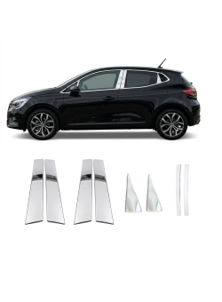 Renault Clio 5 Krom Kapı Direği 2019 Üzeri  Uyumlu 