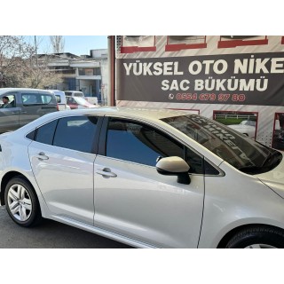 Toyota Corolla Krom Cam Çerçeve Tam Tur 2019 Üzeri Uyumlu