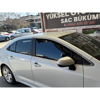 Toyota Corolla Krom Cam Çerçeve Tam Tur 2019 Üzeri Uyumlu