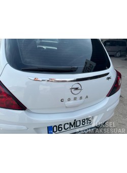 Opel Corsa D Tek Kapı Krom Bagaj Üst Çıtası 2007-2014 