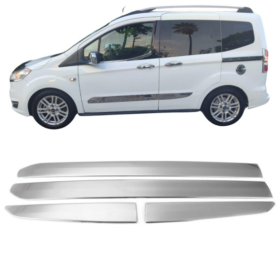 Ford Courier Krom Yan Kapı Çıtası 2014 Üzeri Paslanmaz Çelik Ford Courier Krom Yan Kapı Çıtası 2014 Üzeri Paslanmaz Çelik