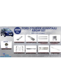 Ford Courier Krom Avantajlı Set 2014-2016 Uyumlu 