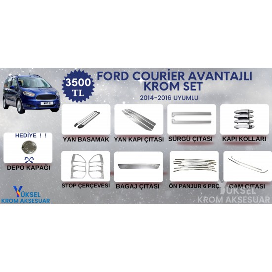 Ford Courier Krom Avantajlı Set 2014-2016 Uyumlu