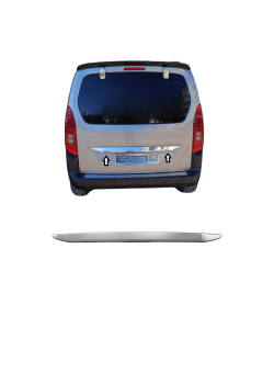 Peugeot Rifter Krom Bagaj Çıtası Plakalık Üstü 2019 Üzeri