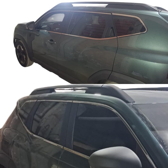 Dacia Duster Krom Cam Çerçeve Nikelajı 2024 Üzeri Tam Tur