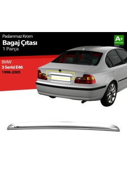 Bmw E46 Krom Bagaj Çıtası 1998-2005 Uyumlu 