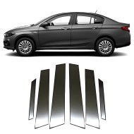 Fiat Egea SD/HB/SW Direk Nikelajı 6 Parça 2015 ve Üzeri Krom Paslanmaz Çelik