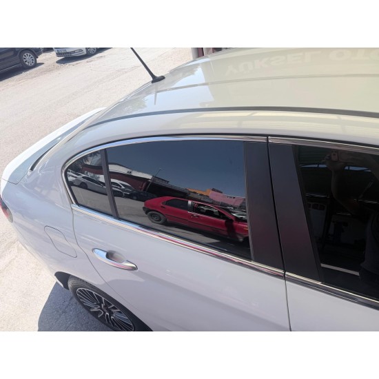Fiat Egea Krom Cam Çerçeve Geniş Modeli 2015-2026 Uyumlu