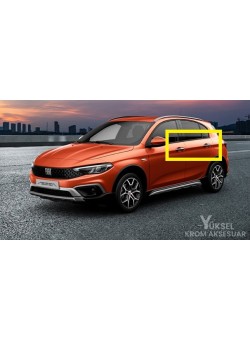 Fiat Egea Cross Krom Kapı Kolu 2015 Üzeri Uyumlu 