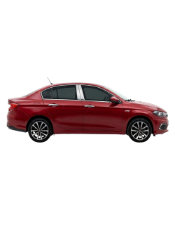 Fiat Egea Sedan Krom Cam Çerçeve Ve Direk Seti 2014-2026 Uyumlu 