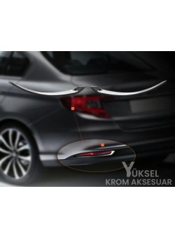 Fiat Egea Krom Arka Reflektör Çerçevesi 2015 Üzeri Uyumlu 