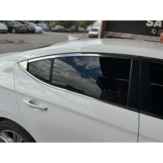 Hyundai Elentra Krom Cam Çerçeve 2016-2019 Uyumlu