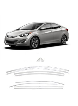 Hyundai Elentra Krom Cam Çerçeve 2016-2019 Uyumlu 