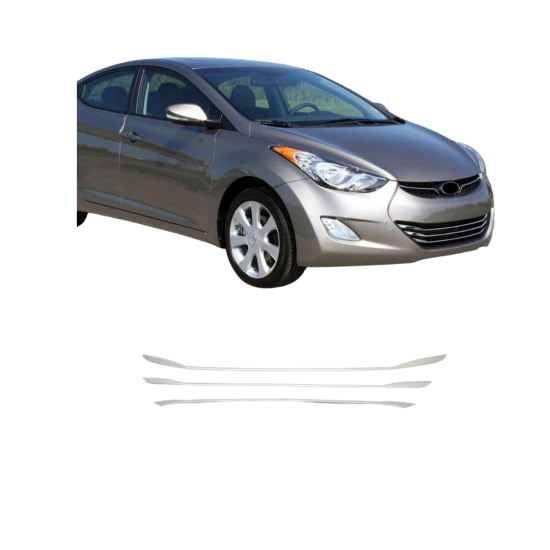 Hyundai  Elentra Krom Ön Tampon Çıtası 2010-2013 Uyumlu 