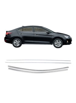 Hyundai Elentra Krom Cam Alt Çıtası 4 Parça 2016-2019 Uyumlu 